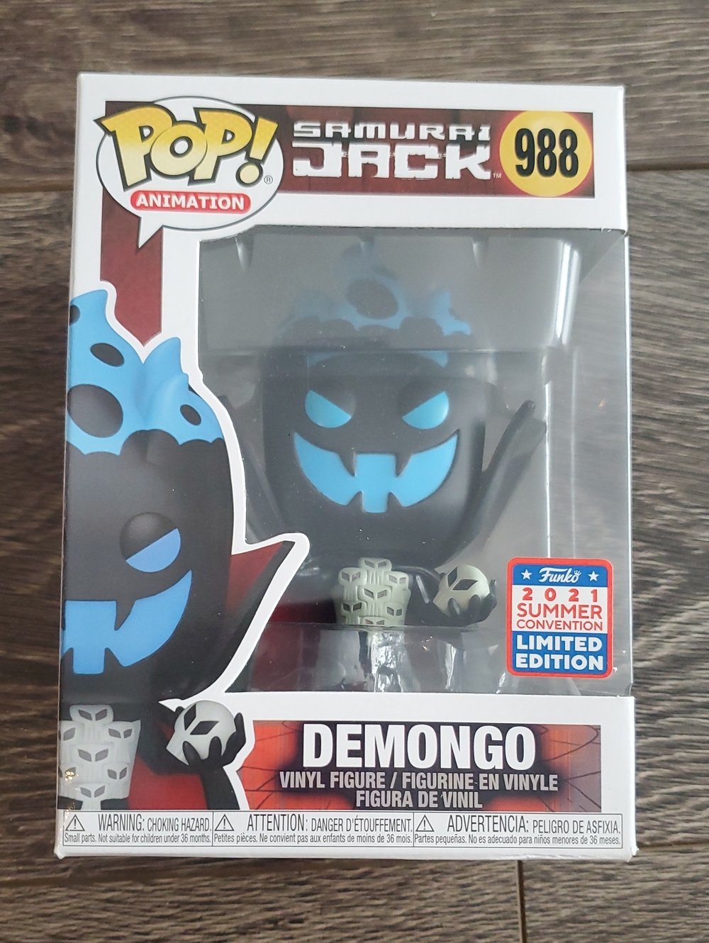 SAMURAI JACK Demongo #988 Funko Pop 2021 Summer Convention Limited Edition